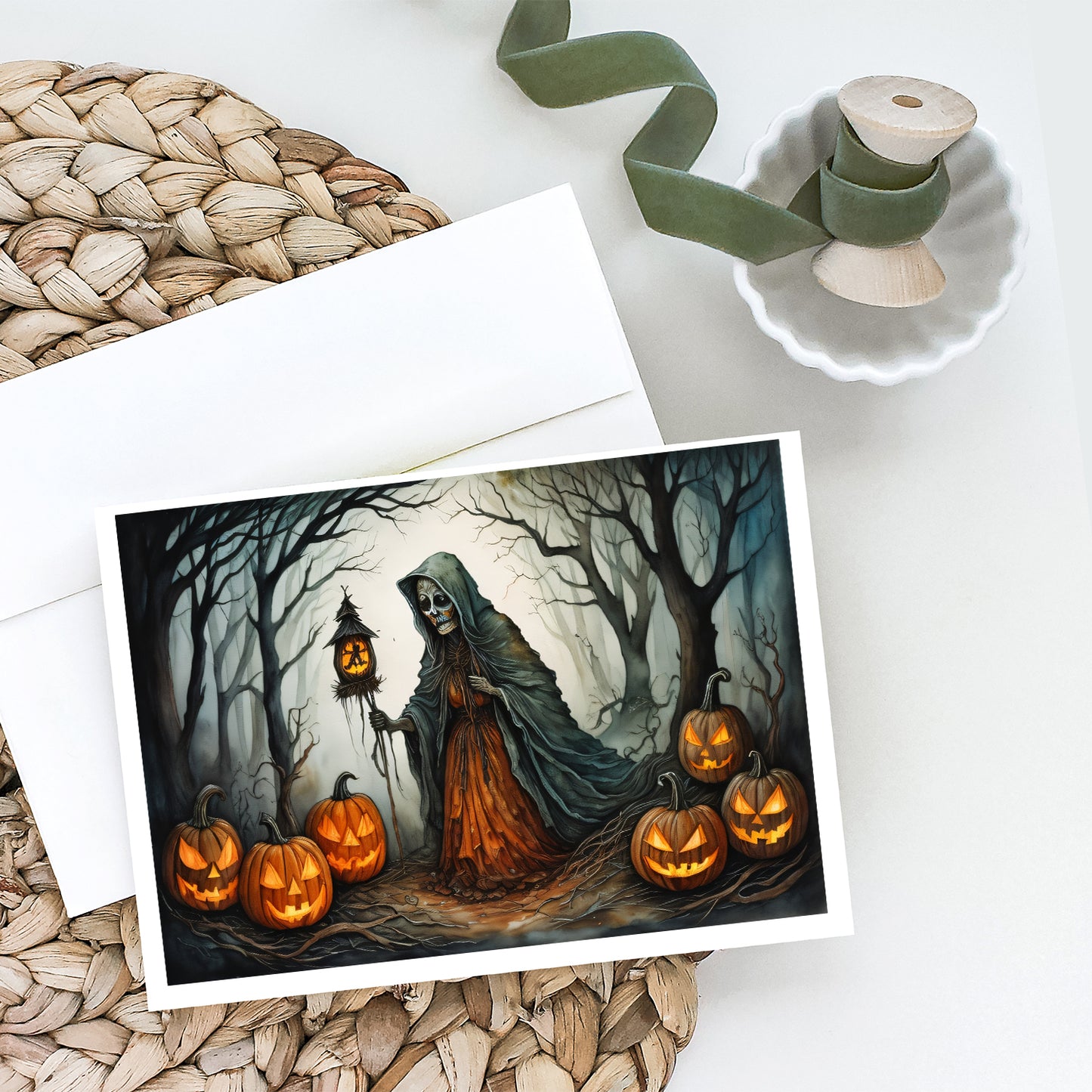The Weeping Woman Spooky Halloween Greeting Cards Pack of 8