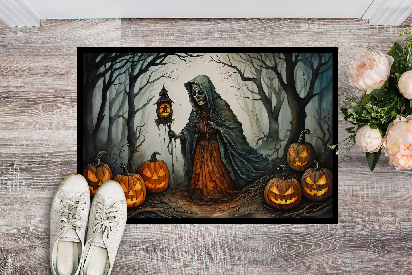 The Weeping Woman Spooky Halloween Doormat