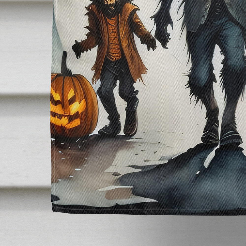 Werewolves Spooky Halloween House Flag