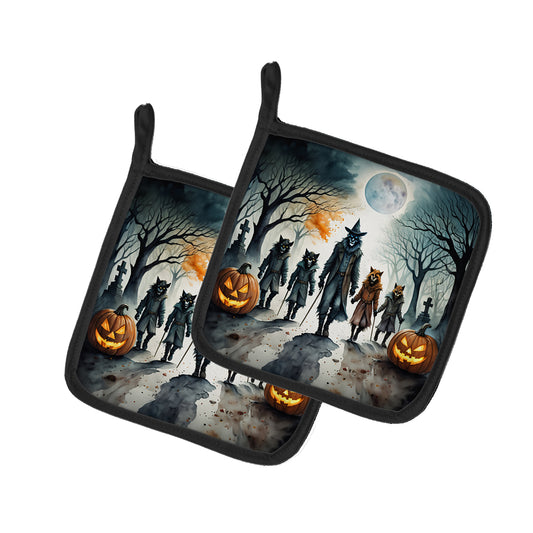 Buy this Werewolves Spooky Halloween Pair of Pot Holders