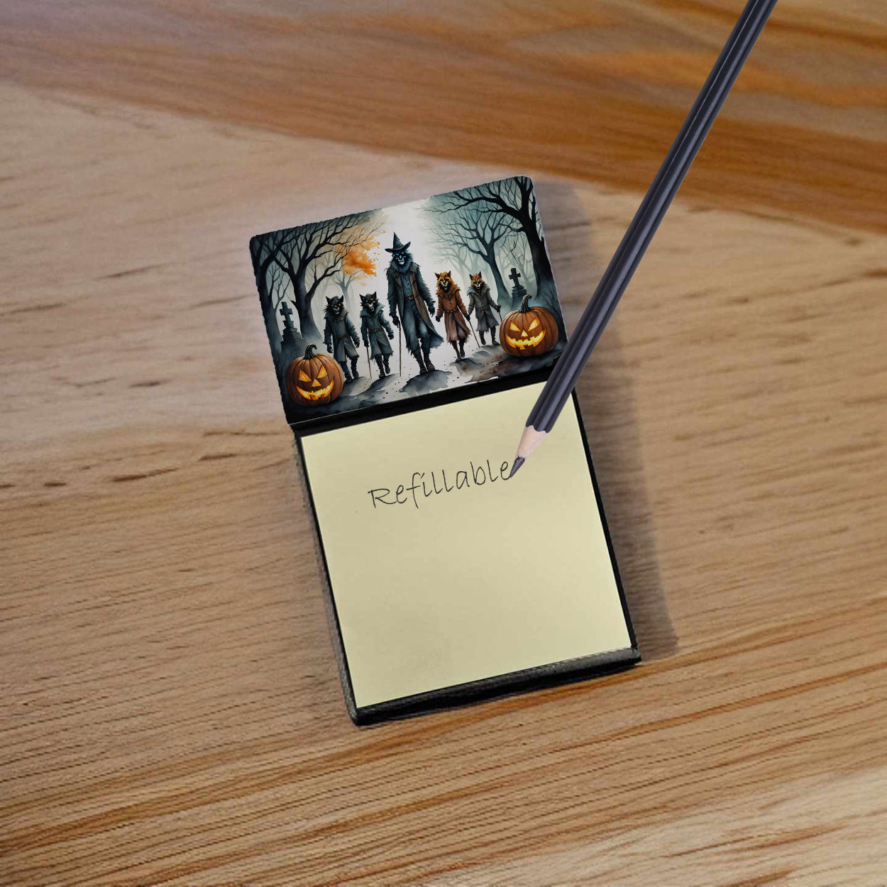 Werewolves Spooky Halloween Sticky Note Holder