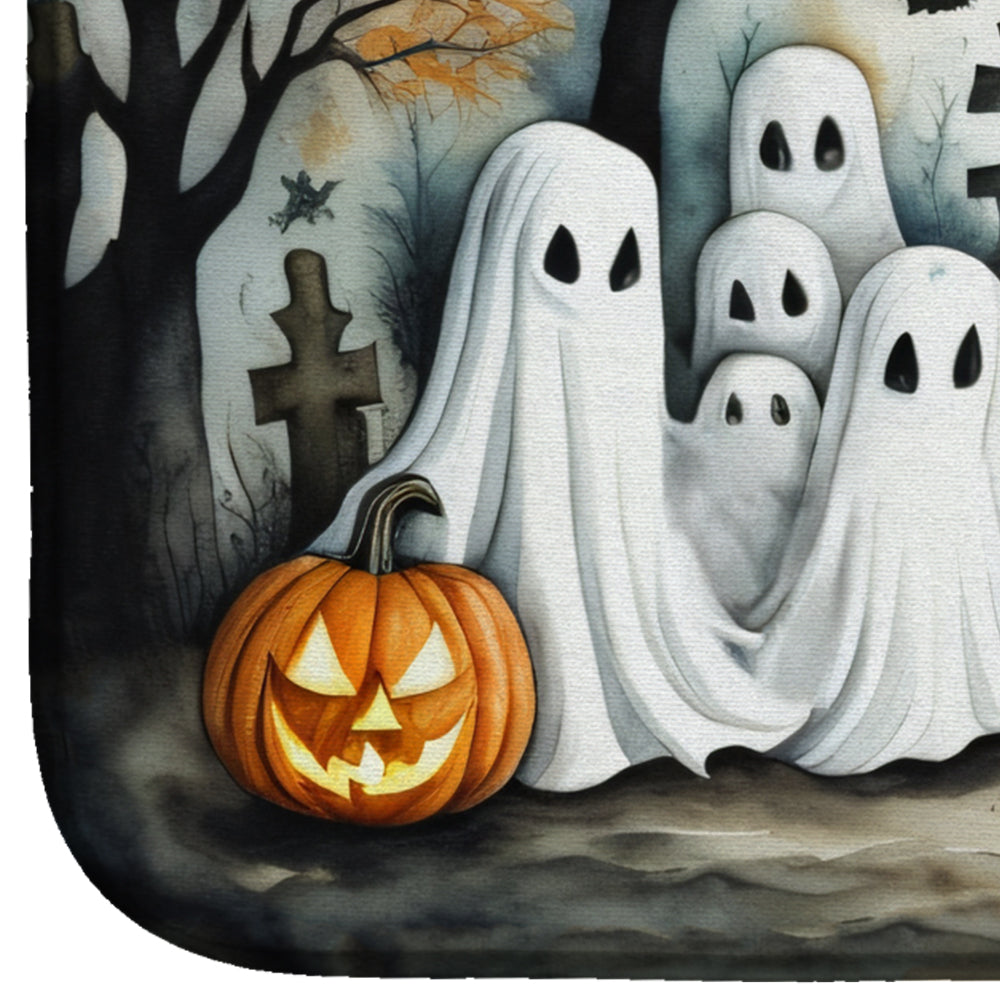 Ghosts Spooky Halloween Dish Drying Mat