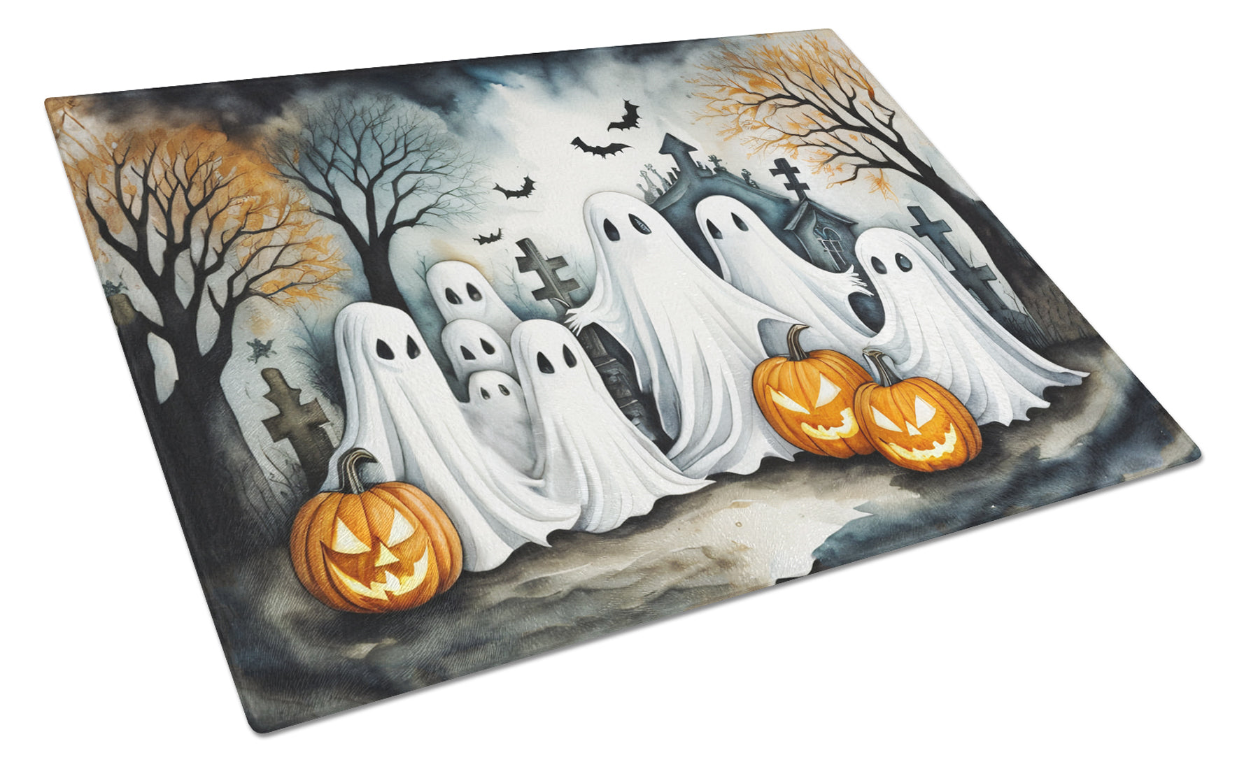 Buy this Ghosts Spooky Halloween Glass Cutting Board