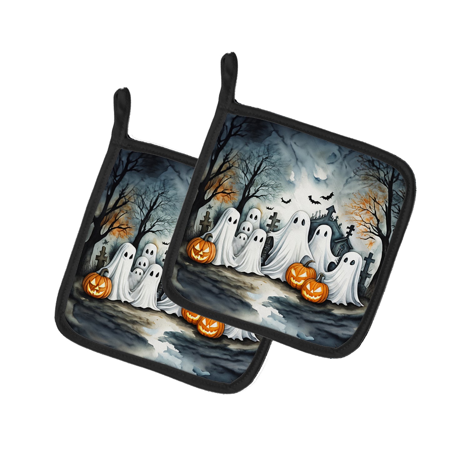 Buy this Ghosts Spooky Halloween Pair of Pot Holders
