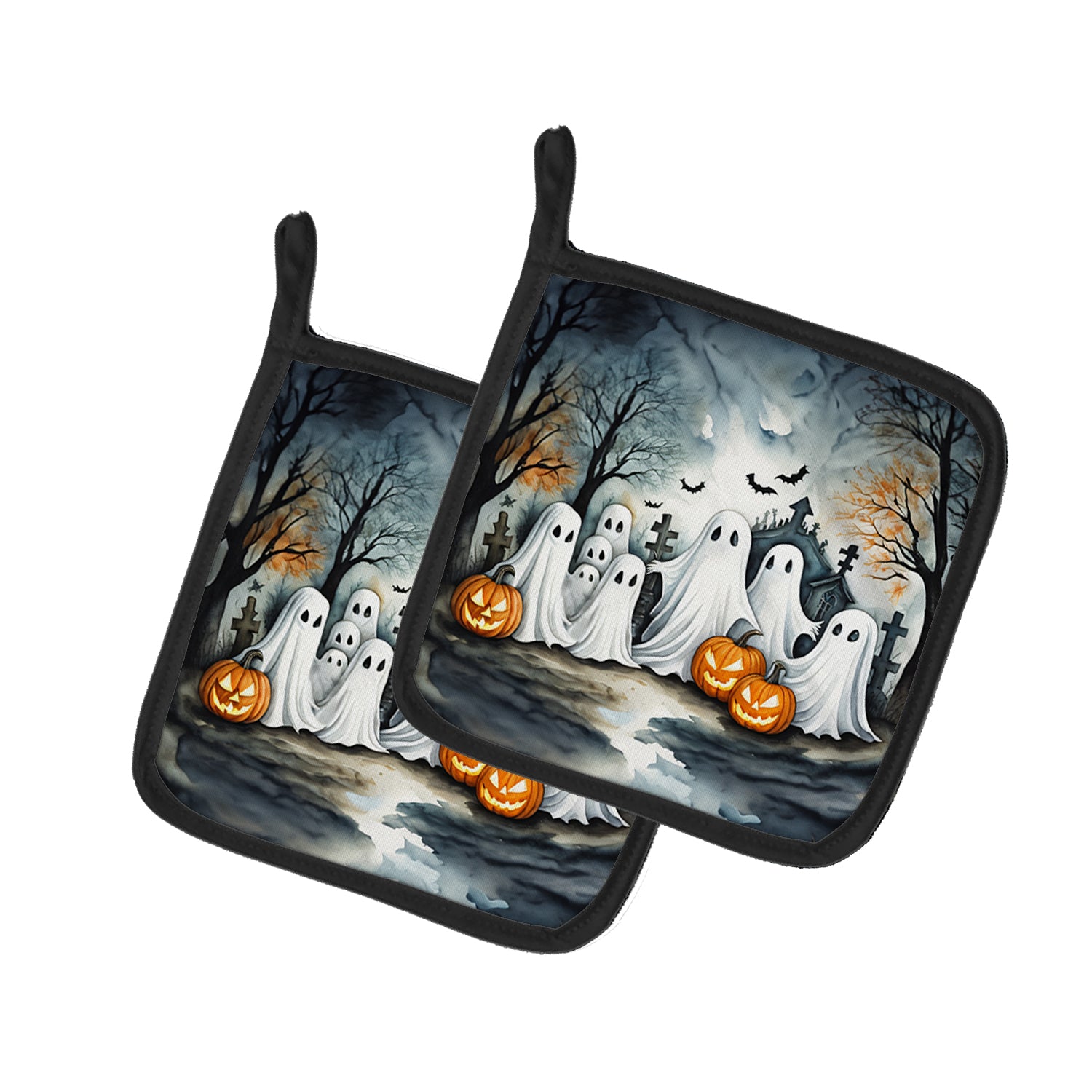 Buy this Ghosts Spooky Halloween Pair of Pot Holders