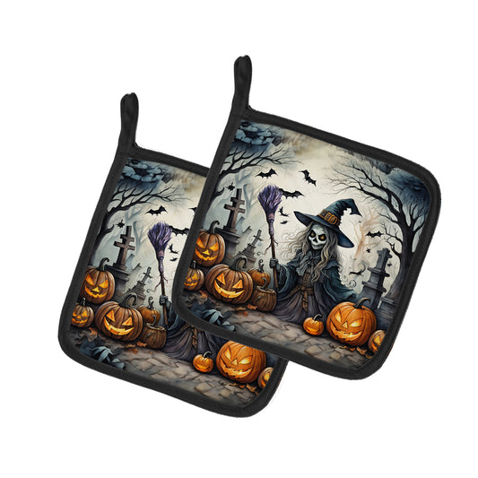 Buy this Witch Spooky Halloween Pair of Pot Holders