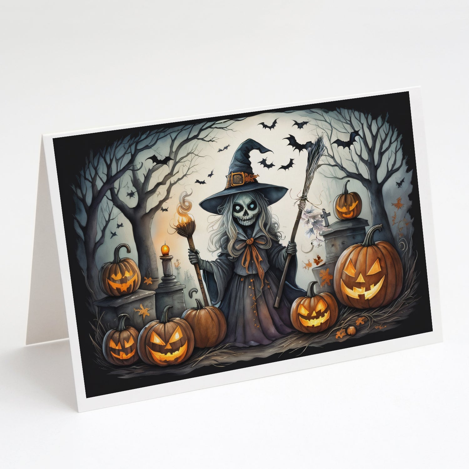 Buy this Witch Spooky Halloween Greeting Cards Pack of 8
