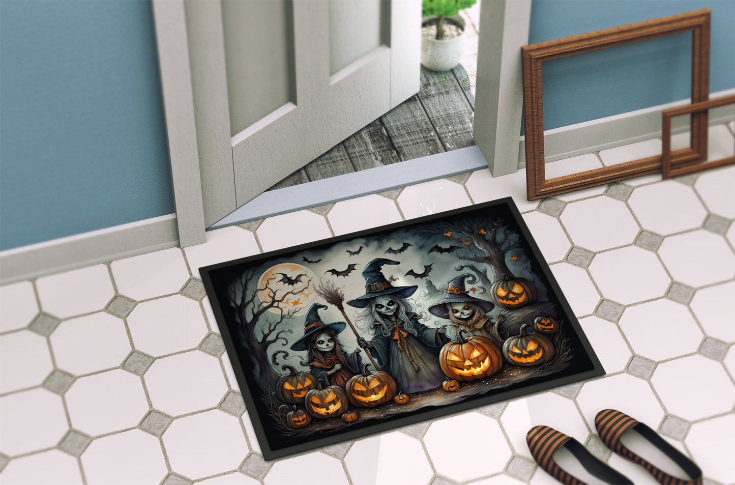 Witches Spooky Halloween Doormat