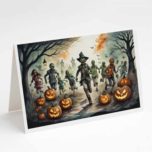 Buy this Zombies Spooky Halloween Greeting Cards Pack of 8