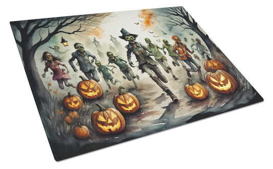 Buy this Zombies Spooky Halloween Glass Cutting Board