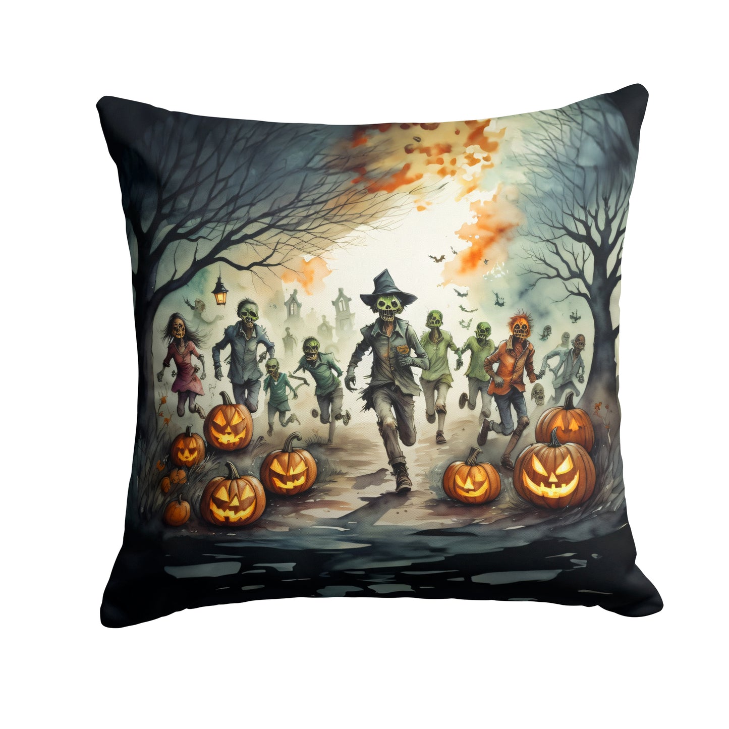 Buy this Zombies Spooky Halloween Throw Pillow