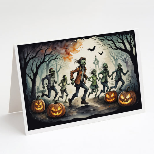 Buy this Zombies Spooky Halloween Greeting Cards Pack of 8