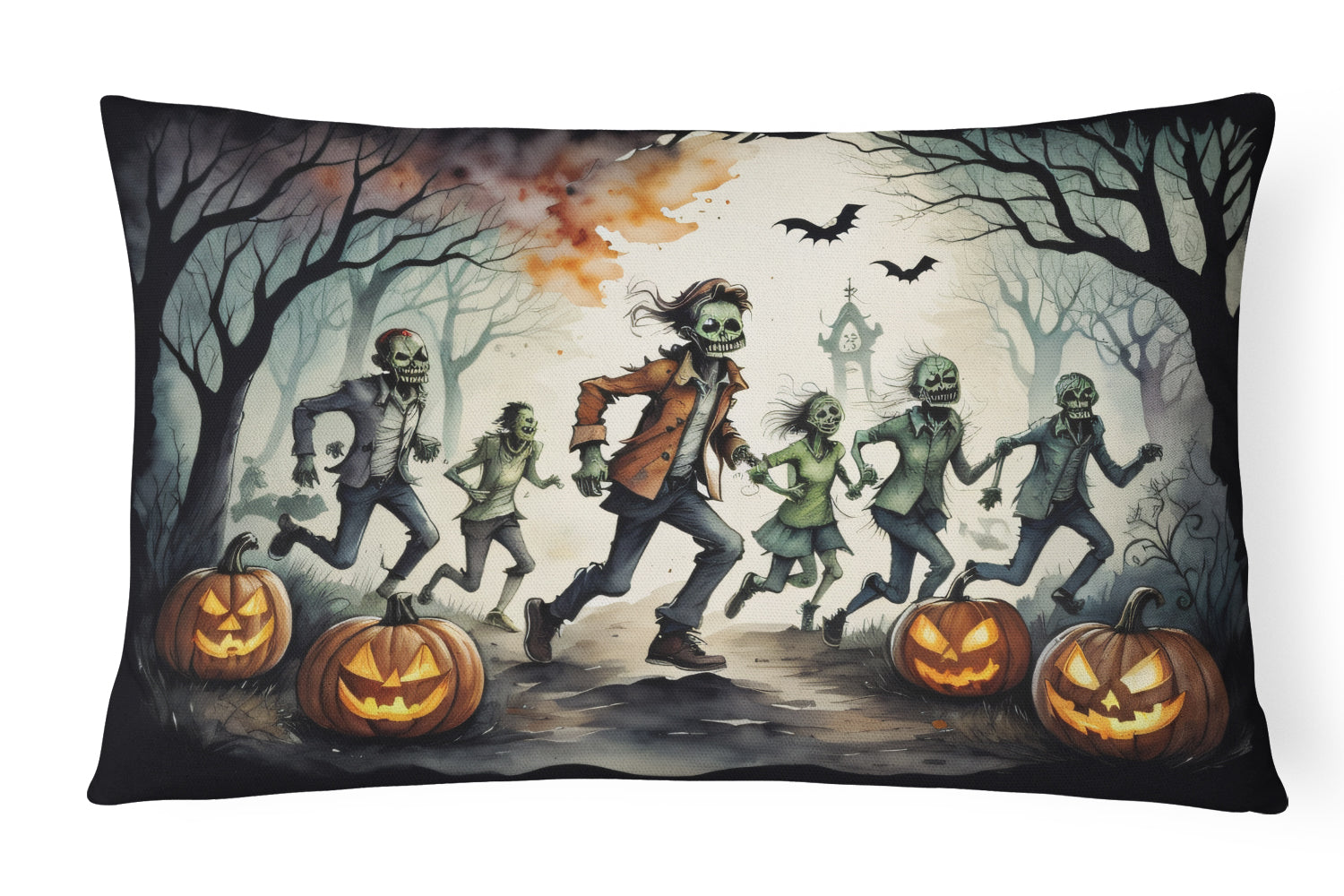 Buy this Zombies Spooky Halloween Throw Pillow