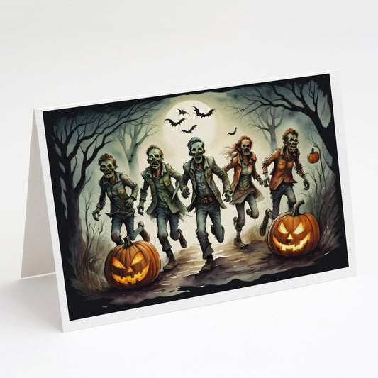 Buy this Zombies Spooky Halloween Greeting Cards Pack of 8