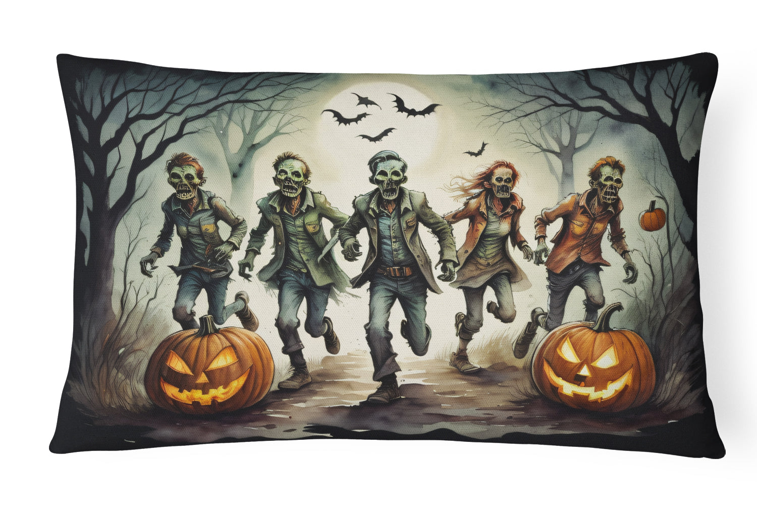 Buy this Zombies Spooky Halloween Throw Pillow