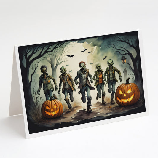 Buy this Zombies Spooky Halloween Greeting Cards Pack of 8