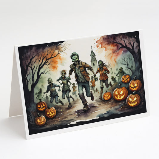 Buy this Zombies Spooky Halloween Greeting Cards Pack of 8