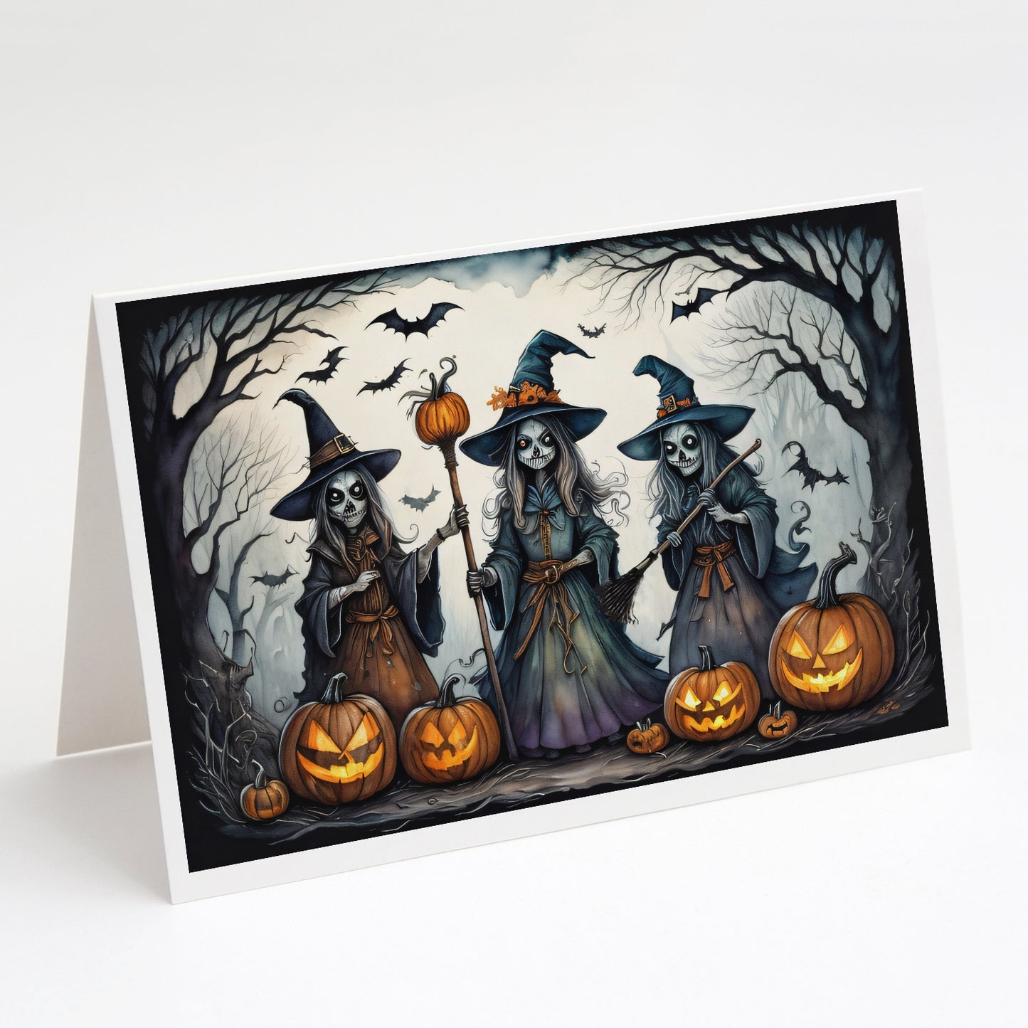 Buy this Witches Spooky Halloween Greeting Cards Pack of 8