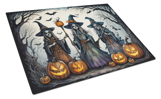 Buy this Witches Spooky Halloween Glass Cutting Board