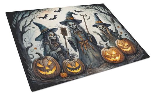 Buy this Witches Spooky Halloween Glass Cutting Board