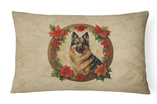 Buy this Belgian Tervuren Christmas Flowers Throw Pillow