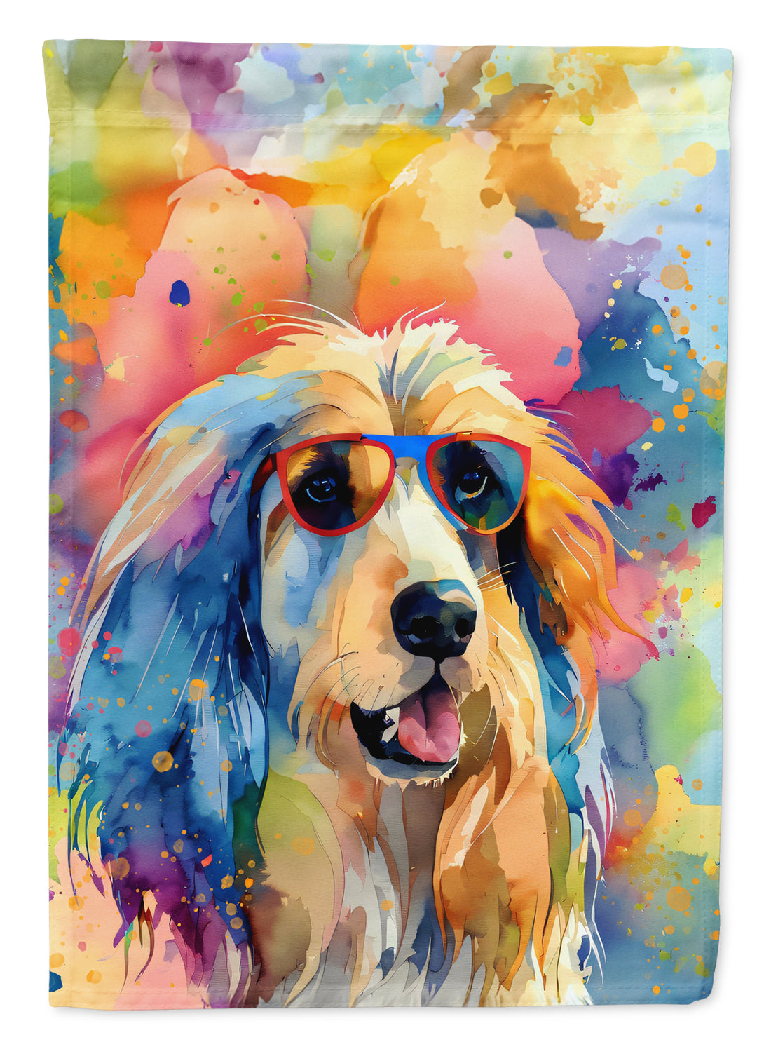 Buy this Afghan Hound Hippie Dawg Garden Flag