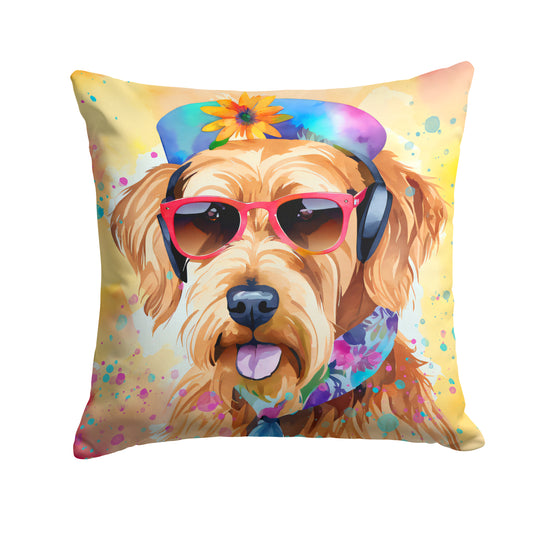 Buy this Airedale Terrier Hippie Dawg Throw Pillow