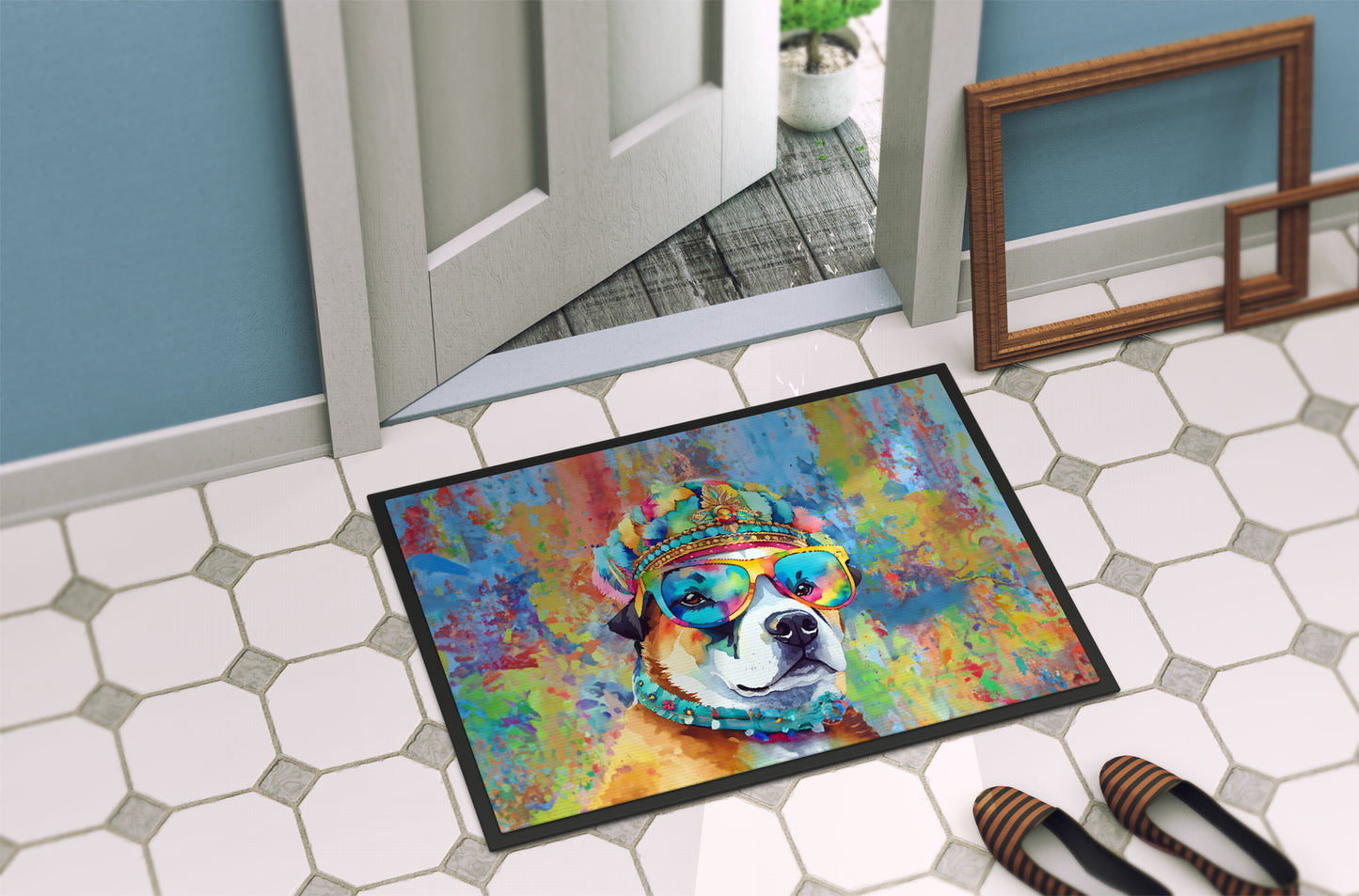 Akita Hippie Dawg Doormat