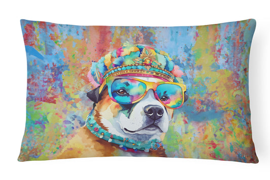 Buy this Akita Hippie Dawg Throw Pillow