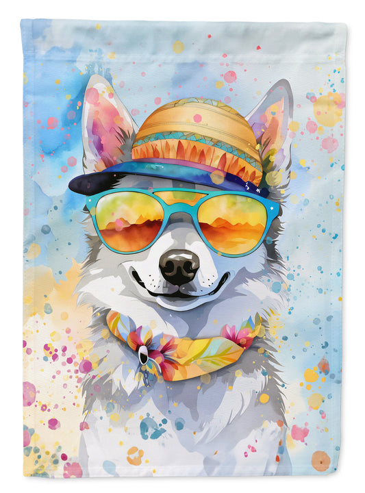 Buy this Alaskan Klee Kai Hippie Dawg House Flag