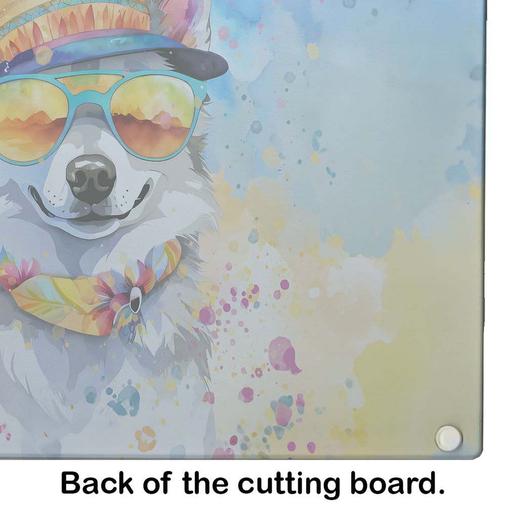 Alaskan Klee Kai Hippie Dawg Glass Cutting Board