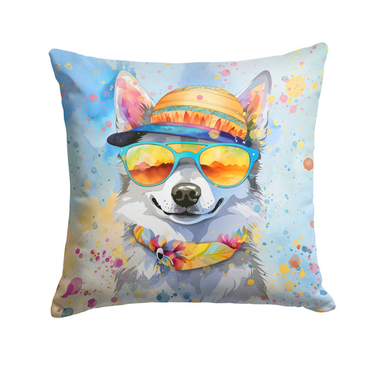 Buy this Alaskan Klee Kai Hippie Dawg Throw Pillow