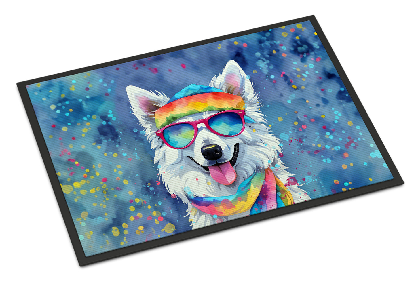 Buy this American Eskimo Hippie Dawg Doormat