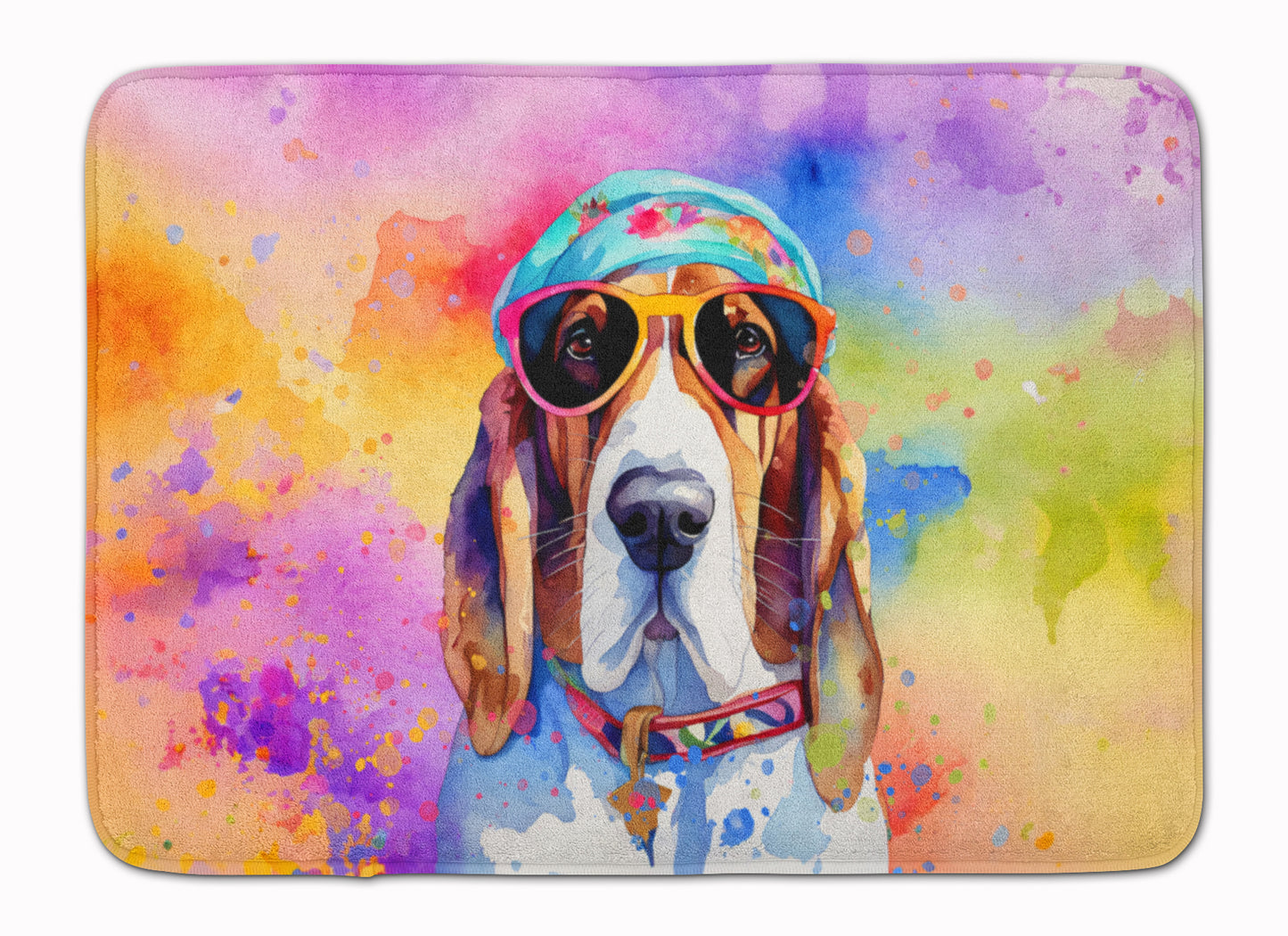 Buy this Basset Hound Hippie Dawg Memory Foam Kitchen Mat