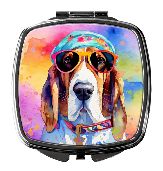 Buy this Basset Hound Hippie Dawg Compact Mirror