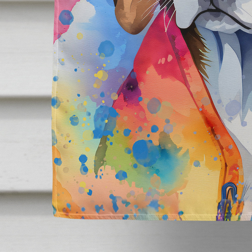 Beagle Hippie Dawg House Flag