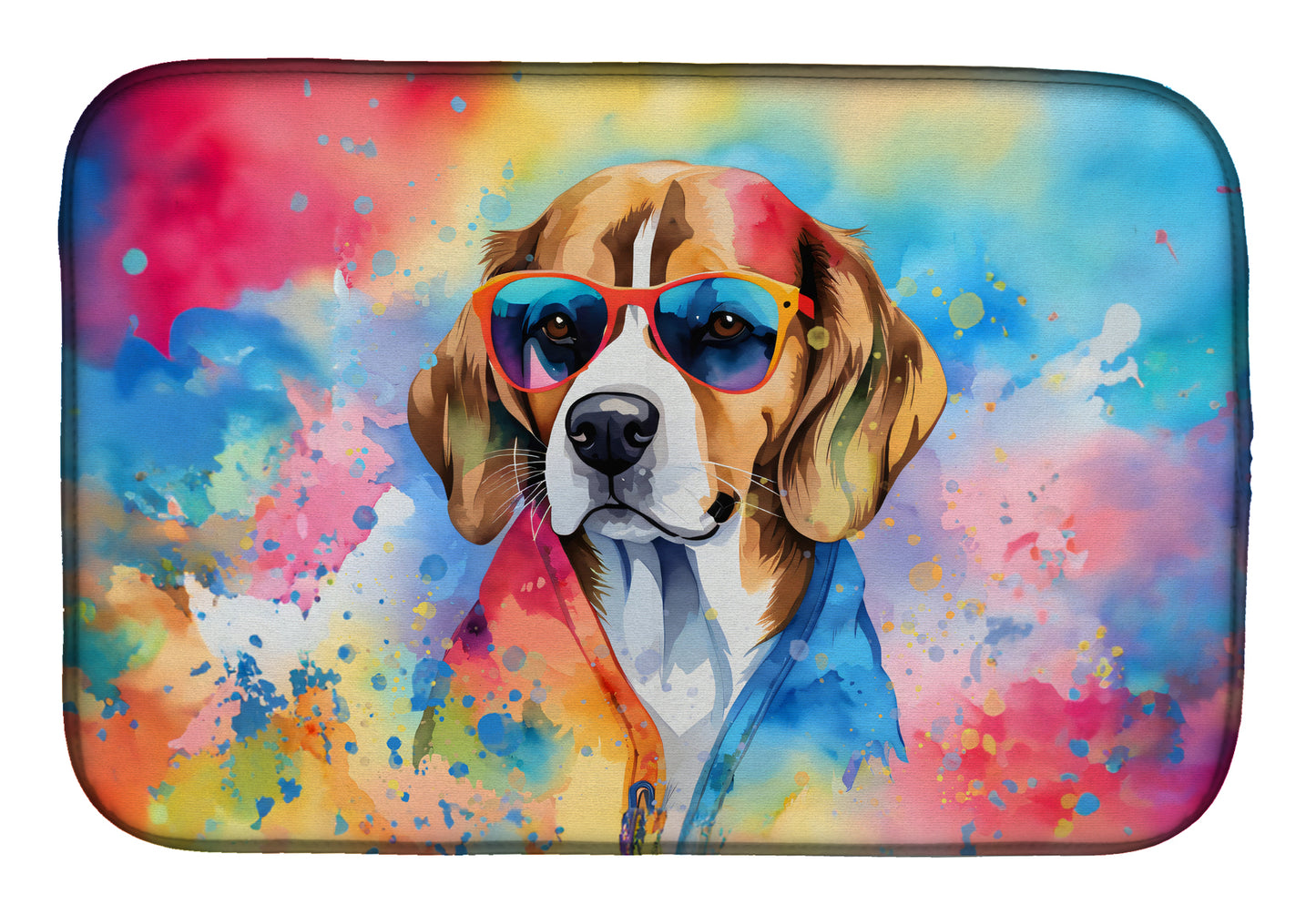 Buy this Beagle Hippie Dawg Dish Drying Mat