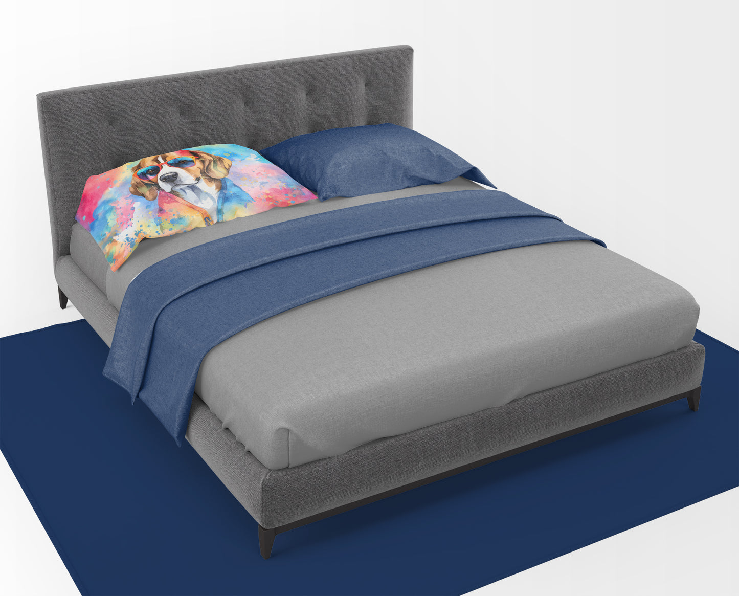 Beagle Hippie Dawg Standard Pillowcase