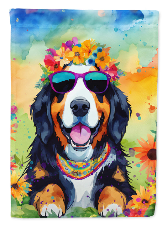 Buy this Bernese Mountain Dog Hippie Dawg Garden Flag