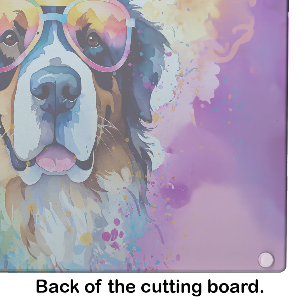 Bernese Mountain Dog Hippie Dawg Glass Cutting Board