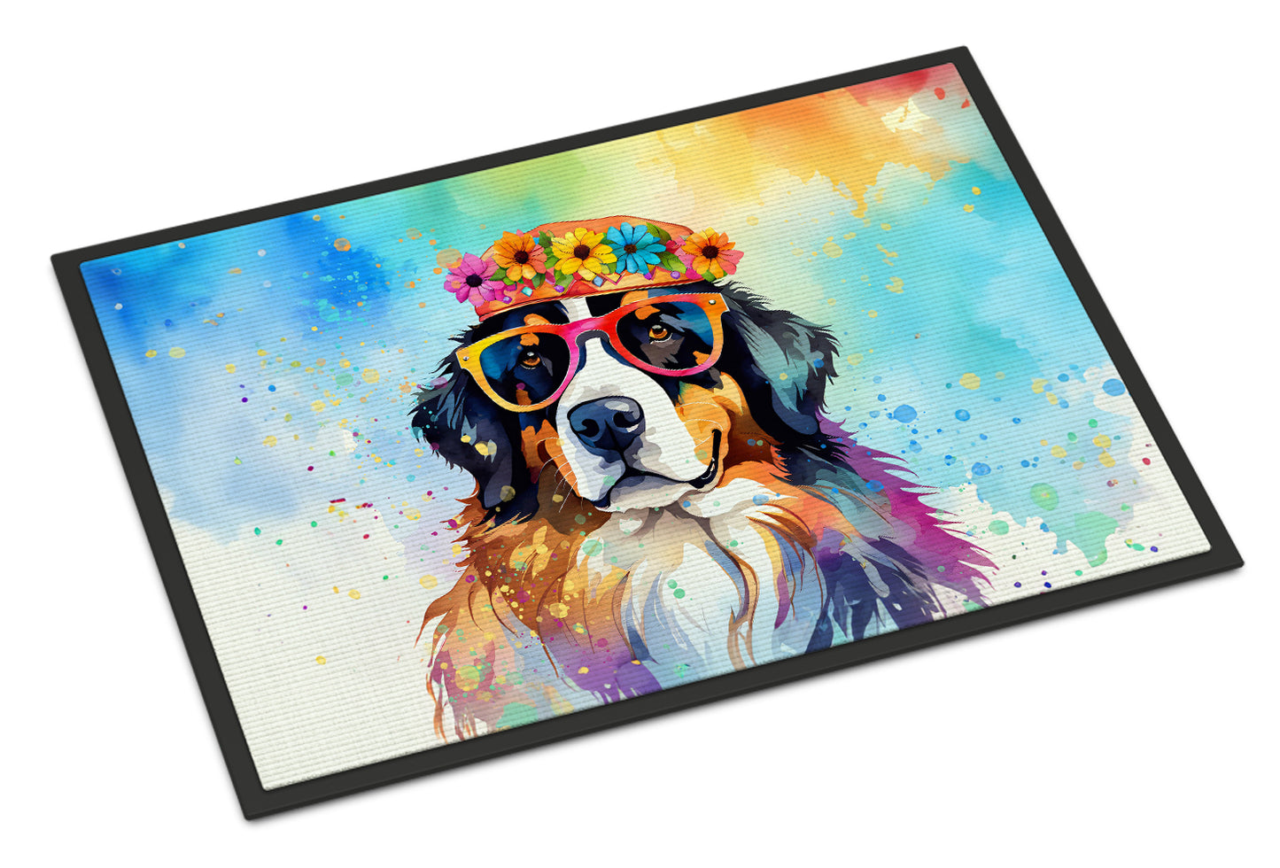 Buy this Bernese Mountain Dog Hippie Dawg Doormat