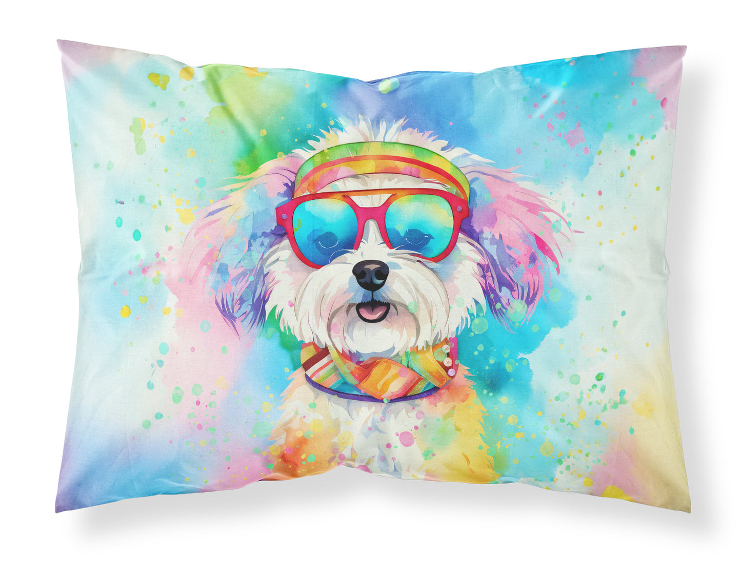 Buy this Bichon Frise Hippie Dawg Standard Pillowcase