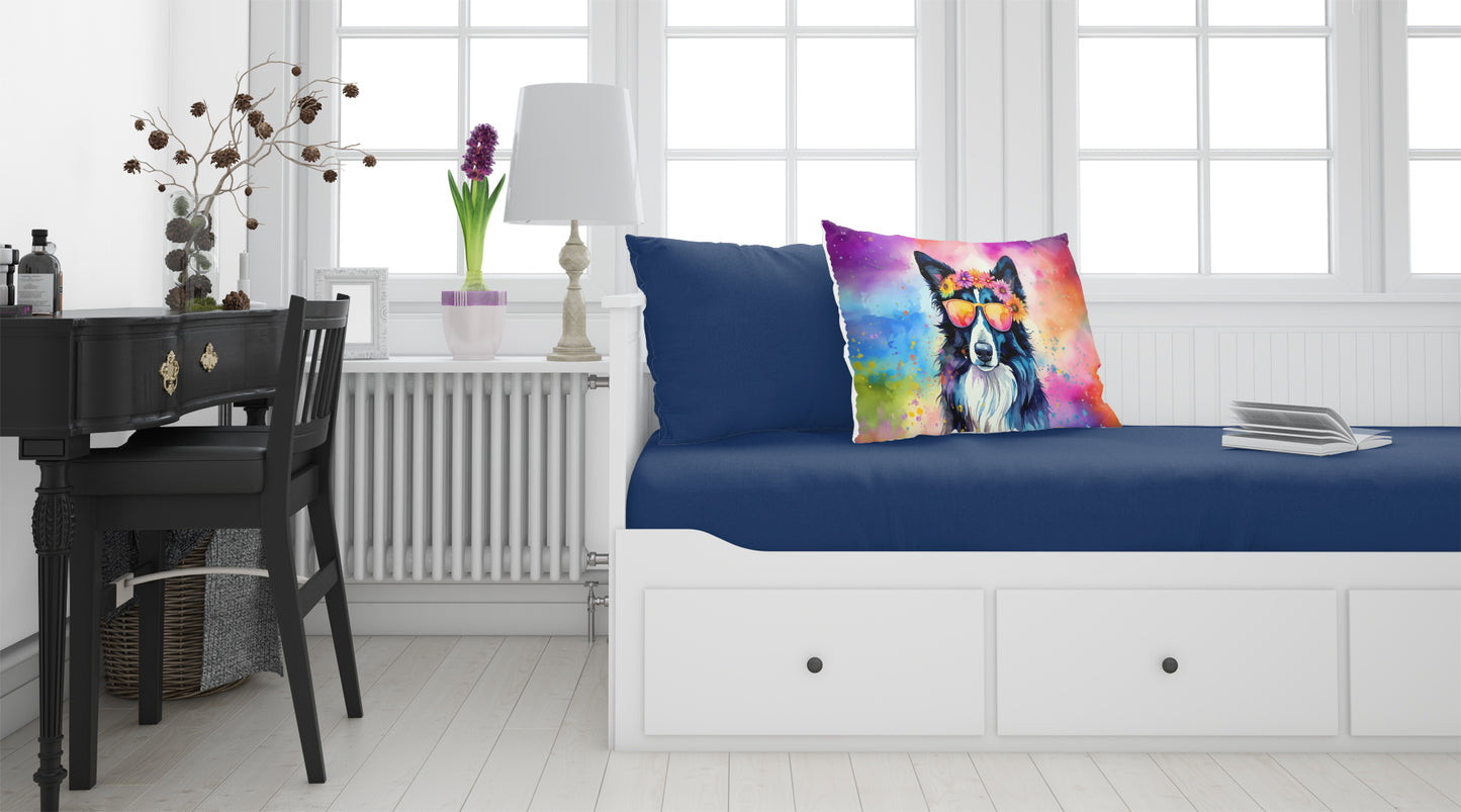 Border Collie Hippie Dawg Standard Pillowcase