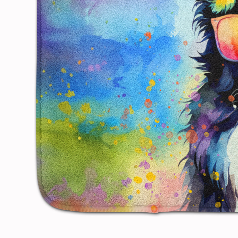 Border Collie Hippie Dawg Memory Foam Kitchen Mat