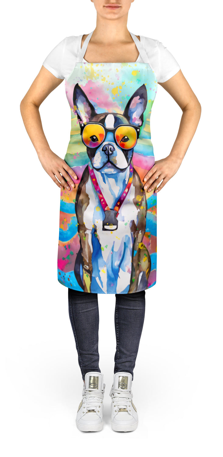 Boston Terrier Hippie Dawg Apron