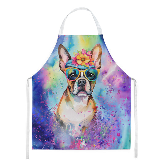 Buy this Boston Terrier Hippie Dawg Apron