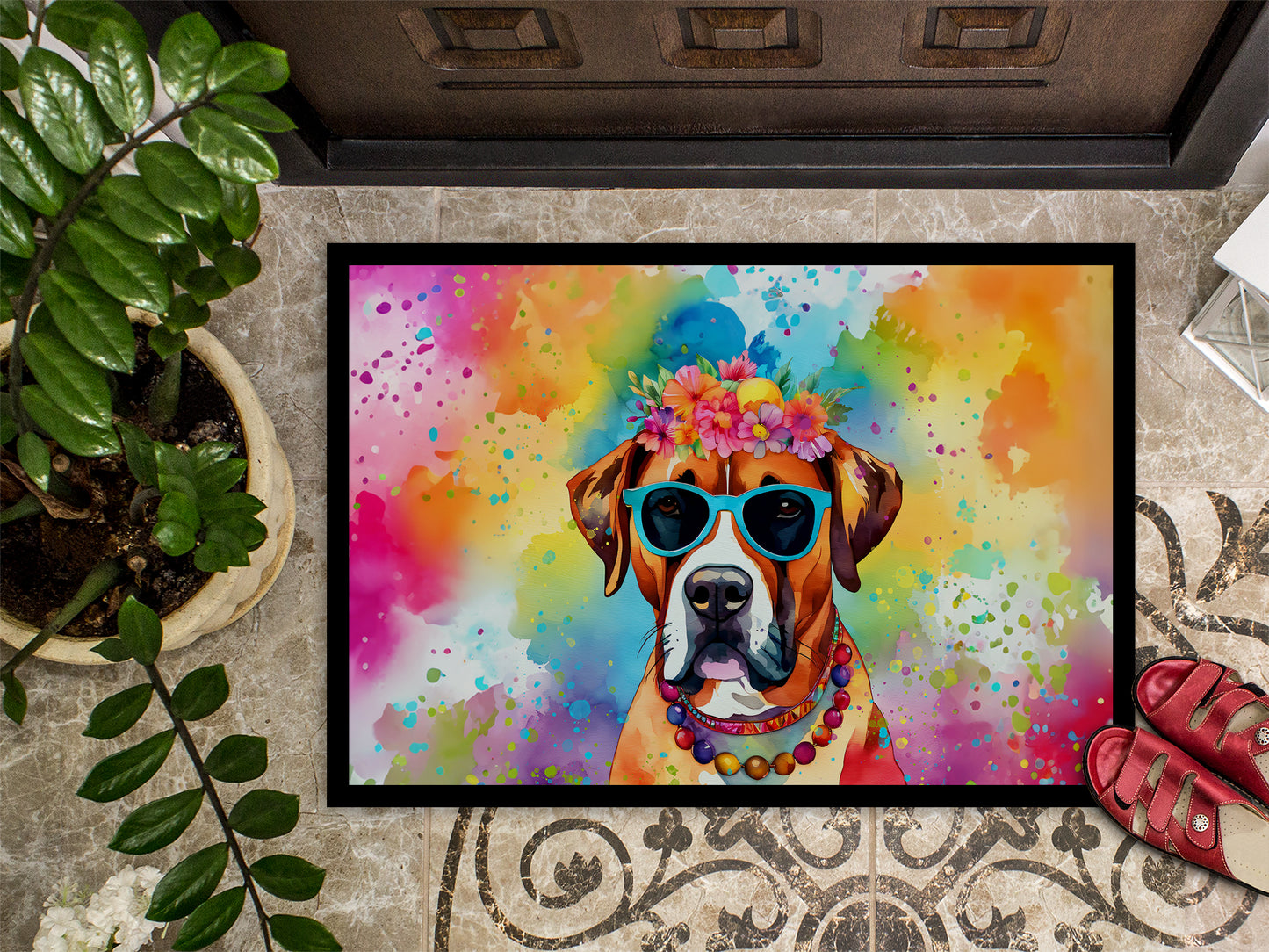 Boxer Hippie Dawg Doormat