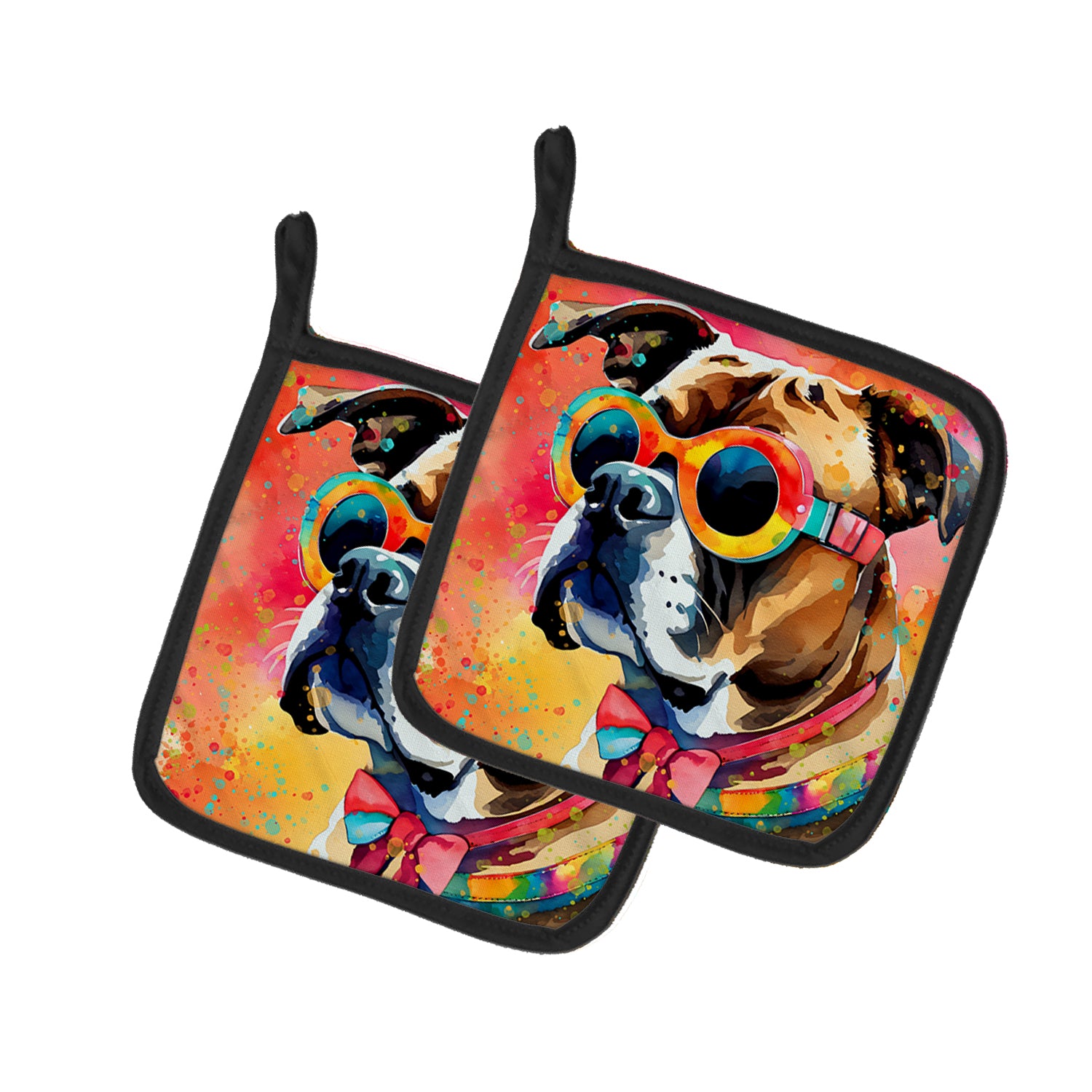 Buy this Boxer Hippie Dawg Pair of Pot Holders