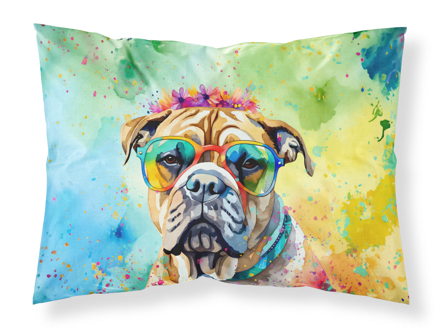 Buy this Bullmastiff Hippie Dawg Standard Pillowcase