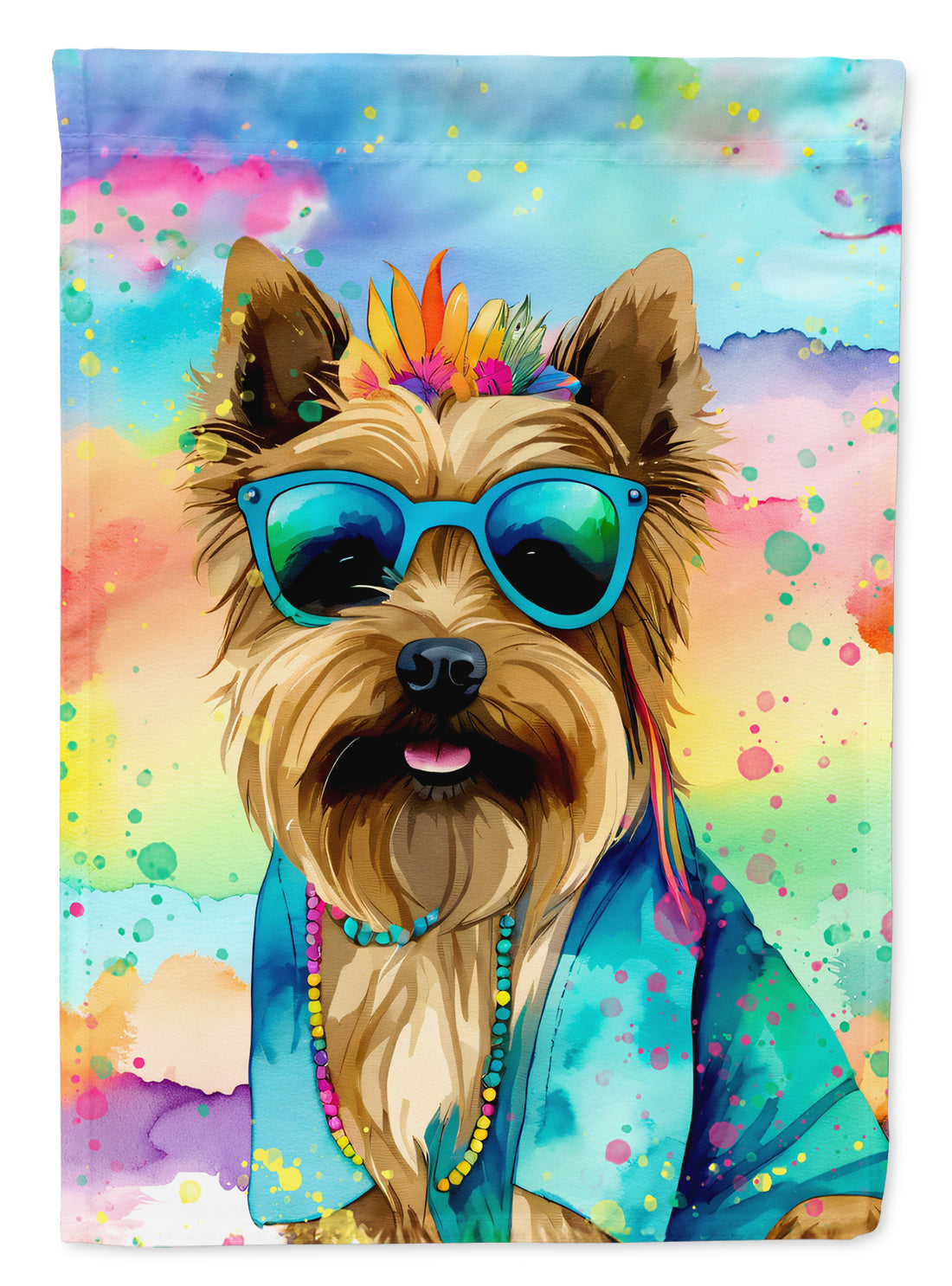 Buy this Cairn Terrier Hippie Dawg House Flag